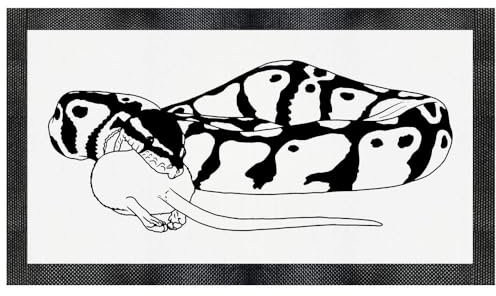 'Snake Eating Mouse' Pet Feeding Mat (PM00016681)