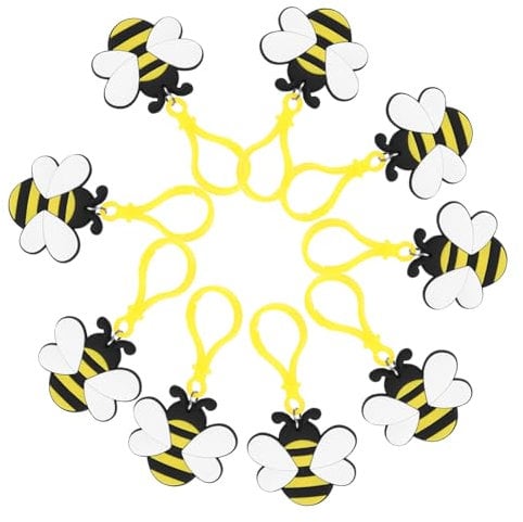 ifundom 12 Stück Bienen Schlüsselanhänger Schlüsselanhänger Große Schlüsselanhänger Geldbörsen Schlüsselanhänger Bienen Schlüsselanhänger Bienen Geschenke Kleiner Schlüsselanhänger
