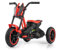 Milly Mally Pedal Gokart Rider Ab 3 Jahren Dreirad Sportsitz wie bei einem Motorrad Robuste Konstruktion (Rot)