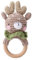 Babyrassel Gehäkelt Greifling Baby Holz gehäkelte Gehäkelte Babyrassel Handmade Rassel Greifling Baby Rassel Beißring Holz Babyrassel Greifling Spielzeug Geschenk zur Geburt für Junge Mädchen