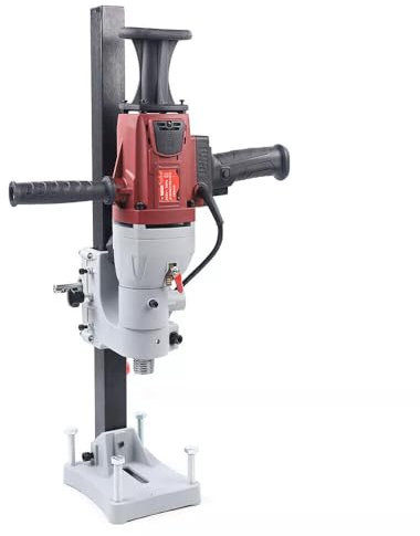 Tagtuell Kernbohrmaschine, 2200W Kernbohrgerät Nass Trocken Diamantbohrer, Halterung Höhenverstellbar, Leerlaufgeschwindigkeit 1200RPM, Wasserdichtungsdesign