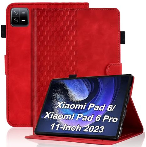 Vkooer Custodia per Xiaomi Mi Pad 6/Mi Pad 6 Pro (11 pollici, modello 2023), in pelle PU di alta qualità, con supporto per visualizzazione multi-angolo e slot per schede, custodia intelligente per