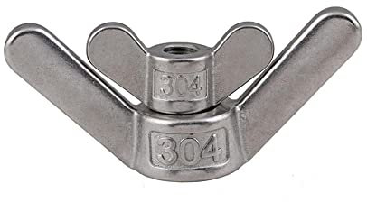 Flügelmuttern, Befestigungselemente, Edelstahl 304, speziell geformte Handschraubenmutter, große Ohr-Schmetterlingsmuttern, Rammenschraubenmutter, Klauenmutter, M3, M4, M5-m20, Flügelmuttern(M4 2pcs)