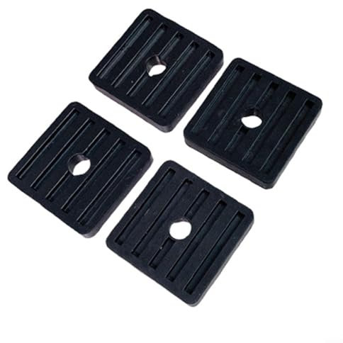 CNANRNANC 4 almohadillas de goma amortiguadoras para aire acondicionado, base de goma amortiguadora para aire acondicionado, soporte para unidad exterior del aire acondicionado (sin tornillos)