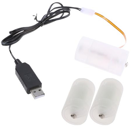 Avejjbaey 3 x piles LR20 D haute performance, convertisseur de puissance longue durée pour 3 piles LR20 D alimentées par des piles