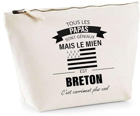 Planetee Trousse Papa Breton | Idée Fête des Pères Cadeau Travail Retraite Trousse Toilette