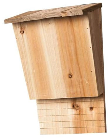 Suanzua Casetta per Pipistrelli da Esterno, Habitat per Pipistrelli, Scatola Decorativa in Legno per Pipistrelli, Rifugio, Casa per Pipistrelli da Giardino