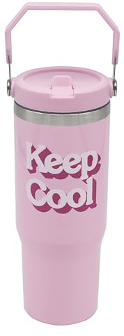 Lesser & Pavey Pink Drinks Tumbler 900ml for Cold & Hot Drinks | Stylish Tumbler Drinking Glasses for Water & Cold Drinks | Lovely Tableware Glass Gifts for Women & Men