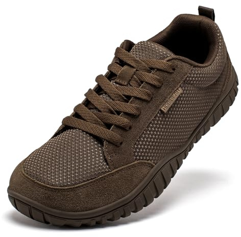 HOBIBEAR Damen Herren Breite Zehe Box Turnschuhe Zero Drop rutschfest Sport Barfuß Schuhe für Joggen Gehen