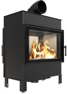 KRATKI Kamineinsatz aus Stahl LUCY 14kW Tunnel Ø200 BImSchV 2 EEK A schwarz