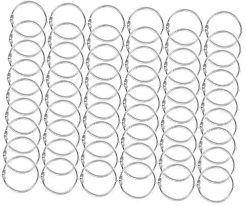 jojofuny 70stücke Wiederverwendbare Metall-binderringe Praktische Buchringe Für Lose Flexible Schnallen Für Loseblattordner