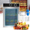 Essiccatore per Carne e Frutta Commerciale,12 vassoi, Acciaio Inossidabile,1200W, con Set Accessori (12 Fogli essiccatori,2 vaschette raccogli-Gocce, Guanti),Cucina Professionale per la casa