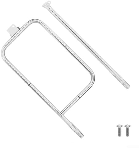 DAZZLEEX 304 Stainless Steel 56cm Tube Burner Set for Weber Q300 Q320 Q3000 Q3200 Gas BBQ Grills Outdoor Cooking Replacement(A)