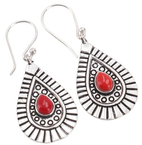 GURU SHOP Messing Ohrringe Hängend Ohrringe Boho Ohrringe 4x2cm