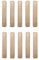 Holzdübel Riffeldübel Holzverbinder 16x80mm 10 Stück (0026)