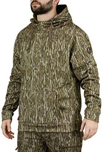 Mossy Oak Mens Camo Hunting Hoodie Performance Fleece