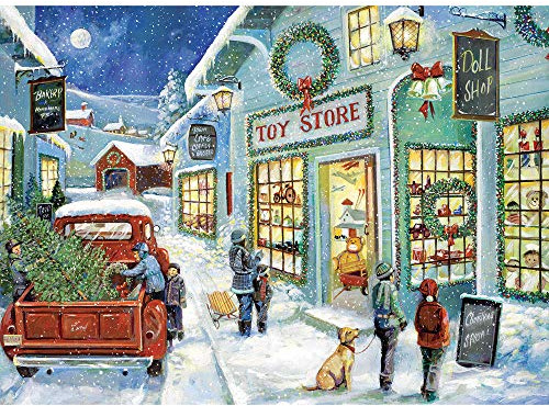 Bits and Pieces - 1500 Piece Jigsaw Puzzle for Adults 24 x 33 - The Town Toy Store - 1500 pc Jigsaw by Artist Ruane Manning