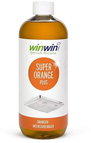 winwinCLEAN® SUPER ORANGE PLUS 1000ML I Orangenreiniger Konzentrat I Kraftvoller Orangenölreiniger Ökologisch | Hochergiebiger Orangen Reiniger mit Frischeduft