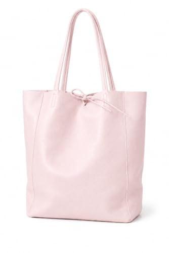 LeahWard Large Leather Hobo Shoulder Bag, Women's Genuine Italian Hand Made Handbag, Soft A4 College School Work Business Bag