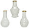 Vase Glas 11,5cm x 1 Stück mit Goldrand und Relief Blumenvase
