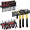 Screwdriver Organizer，Metal Screwdriver Organizers, Hammer Rack，Pliers Organizer, Wall Mounted Tool Organizers for Workshop，Set of 3 Tool Holder Organizer for Workbench