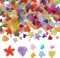 Craftdady 240 Stück 8 Stile Blume Perlenkappen Blatt Anhänger Floral Matte Acryl Kunststoff Perlenkappe für DIY Handwerk Schmuckherstellung