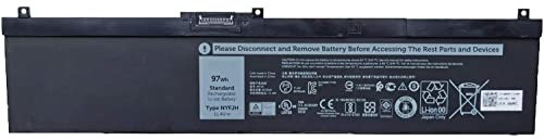 NYFJH GW0K9 0WNRC 0NYFJH 0GW0K9 Remplacement de la Batterie d'un Ordinateur Portable pour Dell Precision 7530 7730 7540 7740 P74F P74F001 P74F002 P34E P34E001 P34E002 Series(11.4V 97Wh)