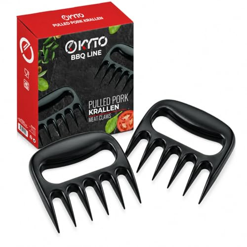Kyto Meat Claws Meat Claws Set of 2 Pulled Pork Smoker Chopper BBQ Grill Accessories