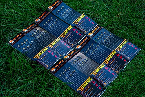 Korda Guru Super MWG 4 Bait Band Hair Rigs Barbless (Size 12 7lb)