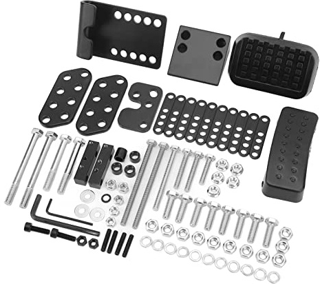 Fydun Gas- und Bremspedalverlängerungen, Universelle Anti-Rutsch-Gaspedalverlängerungen, Einstellbare Länge und Winkel für die Meisten Autos