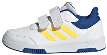 adidas Unisex Kinder Tensaur Hook and Loop Shoes, White/Spark/Team royal Blue, 33 1/2