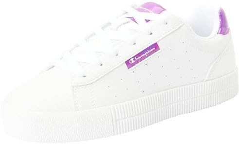 Champion Legacy - Court - W Sneakers Weiß/Metallicblau (WW003), 37.5, Damen Erwachsener