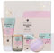 accentra - Geschenkset Frauen RELAXING SPA 5-teilig - Badeset mit Duftkerze, Seife, Handcreme, Körperbutter & Badebombe – Wellness Set für Frauen & Mädchen zum Geburtstag Duft: Tea Rose &Velvet