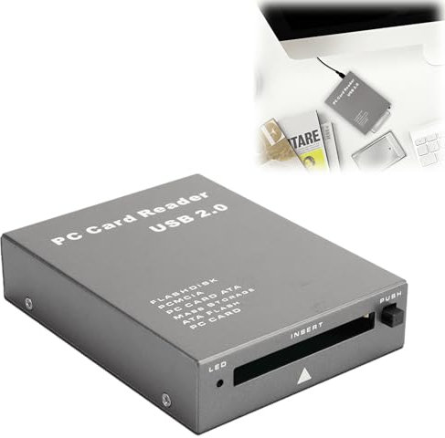 External Memory Card Readers, Usb2.0 To Pc Ata Flash Memory Card Reader Plug And Play Adapter Card Drive Equipped With Blue Indicator Light For Pc Computer