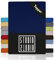 STUDIO Basic Topper Spannbettlaken 90x200cm – Jersey-Spannbetttuch aus 100 % gekämmter Baumwolle – Marine – bügelfrei, elastisch & Oeko-TEX Zertifiziert – für Topper 4–14 cm