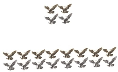 Beaupretty 20 Stk Vintage Adler Brosche Adler Broschen Brosche Für Herrenanzug Neuheit Anstecknadel Adler Reversnadel Broschen Für Frauen Temperament Fräulein Legierung Frauenkleidung
