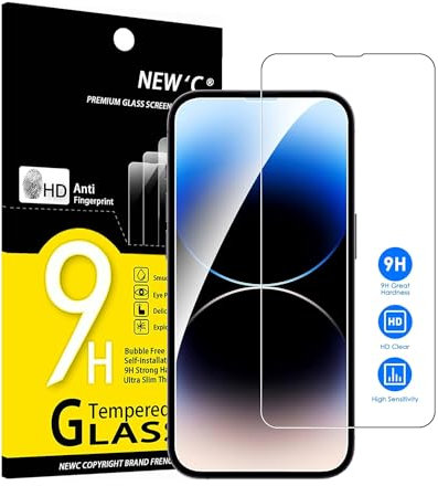 Screen Protector Compatible with iPhone 14 Pro & 14 Pro Max, Anti Spy Tempered Glass Film, 1-Pack - Scratch Resistant, 9H Hardness, Case Friendly (14 Pro)