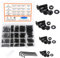 Rshuhx Kit de Surtido de Sujetadores M3 M4 M5 M6 - Tornillos de Cabeza Hexagonal y Plana, Tuercas, Arandelas Con 4 Llaves Allen - 500 Piezas