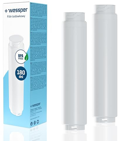 Wessper Wasserfilter für Kühlschrank, Wasserfilter Trinkwasser Kompatibel mit Bosch, Siemens, Haier Kühlschränke, Ersatz für UltraClarity Wasser Filter 644845-2 Stück