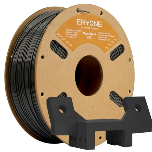 ERYONE High Speed ABS Filament 1.75mm +/- 0.03mm, High Speed Filament ABS, Rapid ABS Filament,3D printing filament, 30-600mm/s Hyper Speed ABS filament, 1kg (2.2LBS) / Spool, Grey