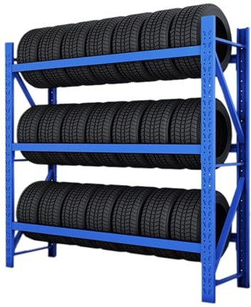 Reifenständer reifenregal Reifengestell Großer Verstellbarer Reifenhalter Display Regal 280 275 270 265 255 245 235 225 MM, Kommerzielle Garage/ Fabrik/ Werkstatt Regal De Saisonale Reifen/ Lkw-Reifen