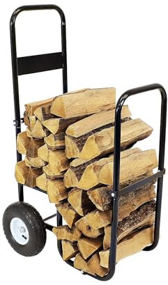 Sannover Carrello Porta Tronchi Con Ruote Pneumatiche