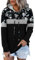 KISSMODA Women Casual Hoodie Zipper Long Sleeve Fleece Sweatshirt Jacket Ladies Jumper Outerwear Top Shirts With Pockets Black Lilac Small