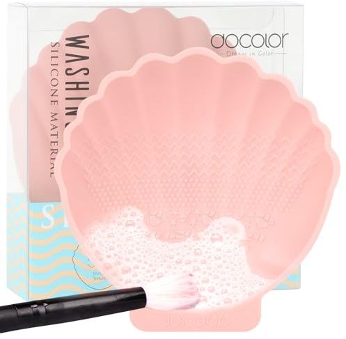 Silicone Makeup Brush Cleaner Mat - Portable Cleaning Pad for Brushes, Beauty Blenders, Powder Puffs & Sponges and Makeup Tools, Easy to Use and Quick-Dry Design for Travel and Daily Maintenance