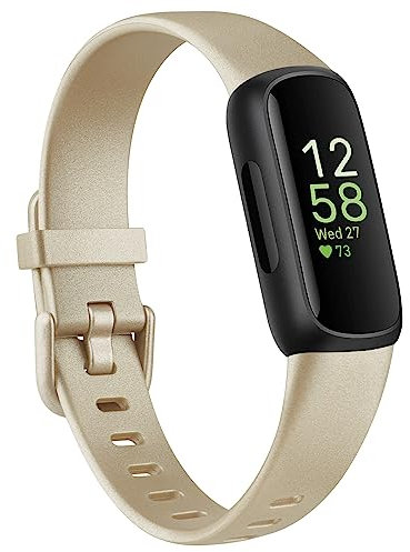 YLK Armband Kompatibel mit Fitbit Inspire 3 Armband für Damen Herren, Klassisches Silikon TPU Armbänder Sport Verstellbares Ersatzarmband für Fitbit Inspire 3 Uhrenarmband,Gold
