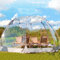 Premium Iglu-Kuppel für Garten, Terrasse, Überdachung für 3–6 Personen, groß, sofortiges Gewächshaus, Wetter-Pod – perfekt für Party und Camping