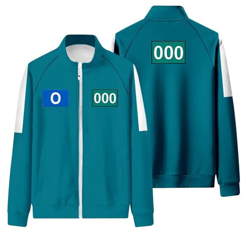 𝙎𝙦𝙪ἰ𝙙 𝑮𝙖𝙢𝐞 Staffel 2 Personalisierte Kostüm für Erwachsene/Kinder,𝙎𝙦𝙪ἰ𝙙 𝑮𝙖𝙢𝐞 Costume Merch Unisex,Cosplay Anzug,Hose Set Personalized Number Cosplay Spielkostüm(#Sweatshirt Green & O)