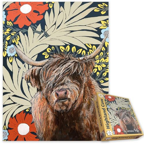 Highland Cow Puzzle mit 1000 Teilen