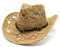 Cazqgoy Straw Cowboy Hats for Women Sun Protection Straw Cowgirl Hat Breathable Beach Hat Wide Brim Western Cowgirl Hat, caqui, L