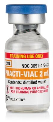 Wallcur Practi 2 mL Medikamenten-Trainingsfläschchen, 40er-Pack